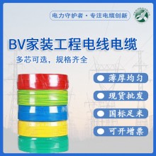 廠家批發(fā)BV線硬線銅芯家裝電線塑銅線 2.5平方4平方單芯銅芯電線